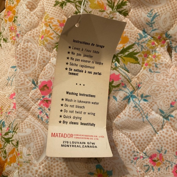 “BONDILENE VINTAGE/ RETRO 70’s HOUSECOAT” NWT  Floral Polyester Robe. - Picture 12 of 16